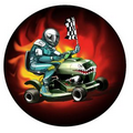 Holographic Mylar Insert - 2" Lawn Mower Racing